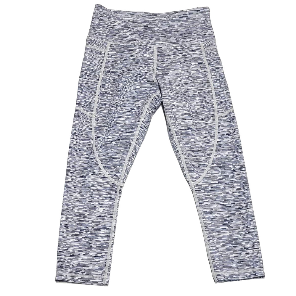 Zyia Active Level Light n Tight Capri Cropped Pockets gray leggings women's 4